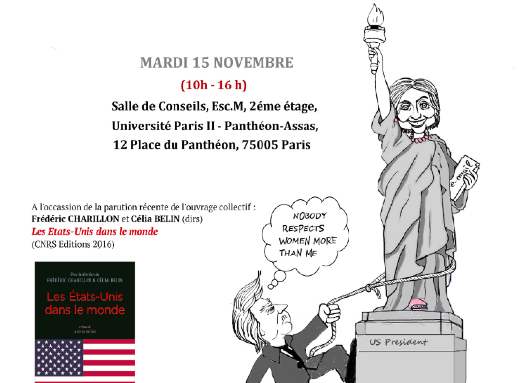 Mardi 15 novembre – Colloque : Les Etats-Unis dans le monde