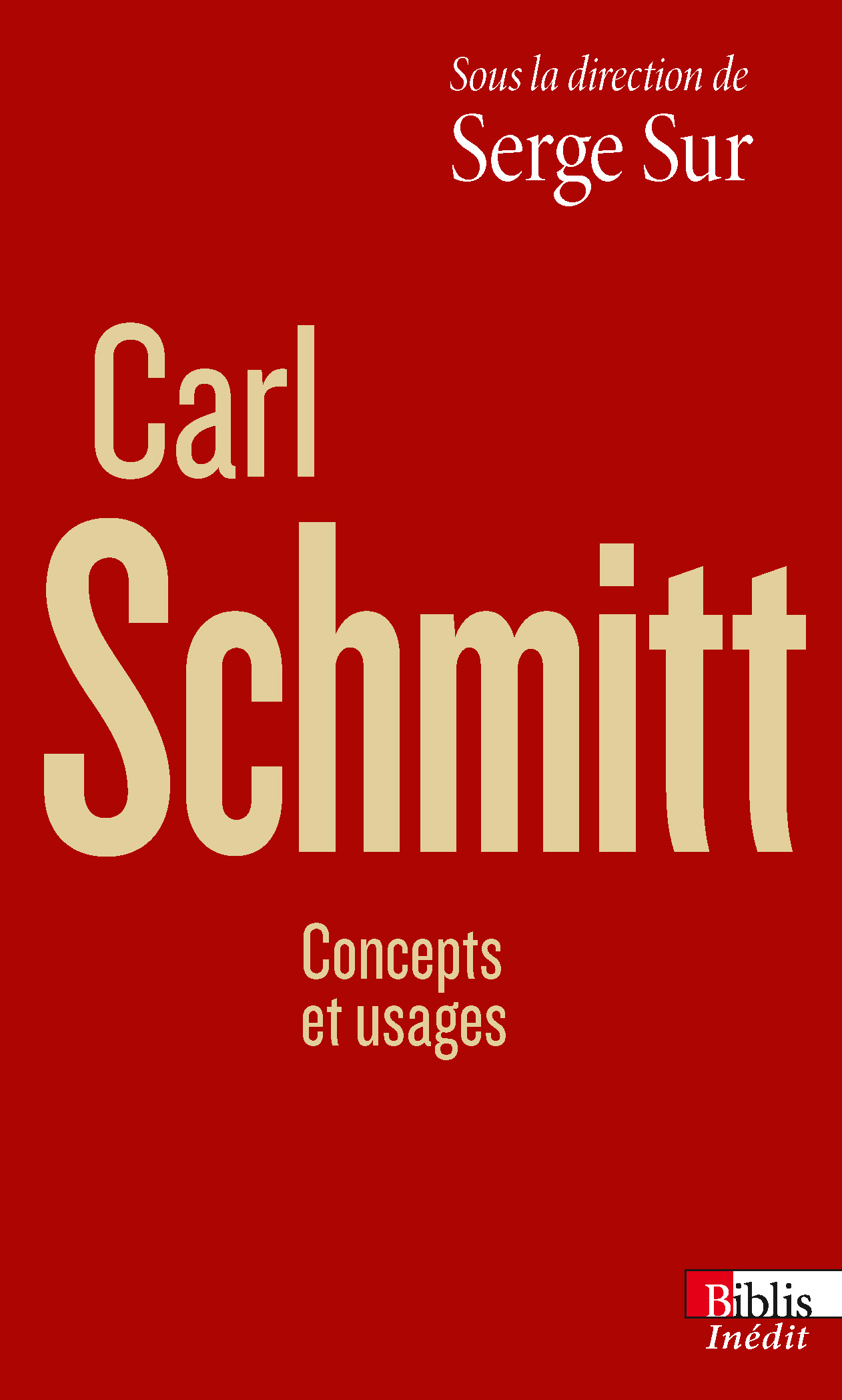 Carl Schmitt. Concepts et usages