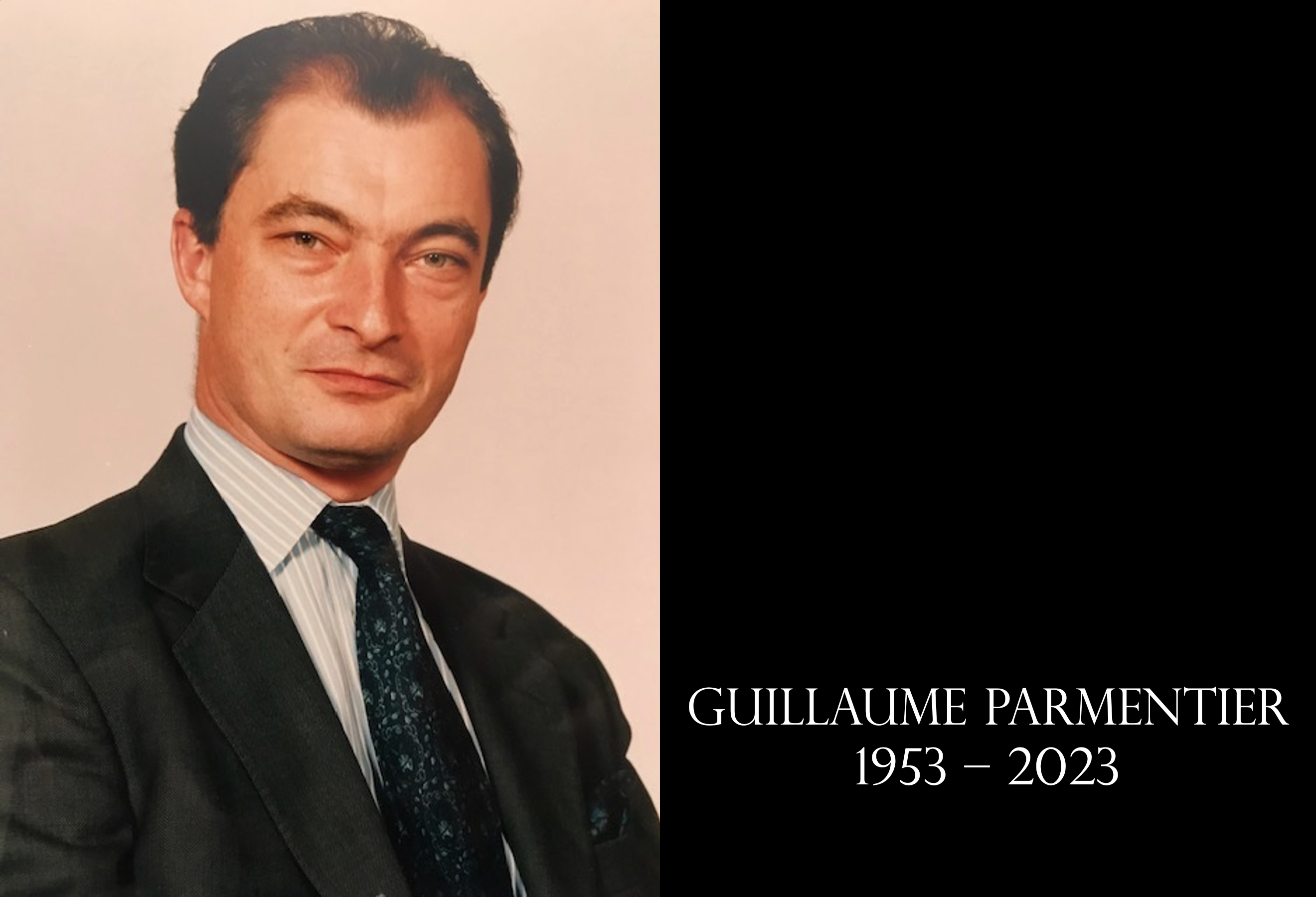 Hommage à Guillaume Parmentier (1953-2023)