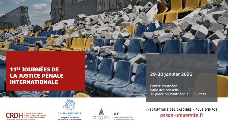 11es Journées de la Justice pénale internationale