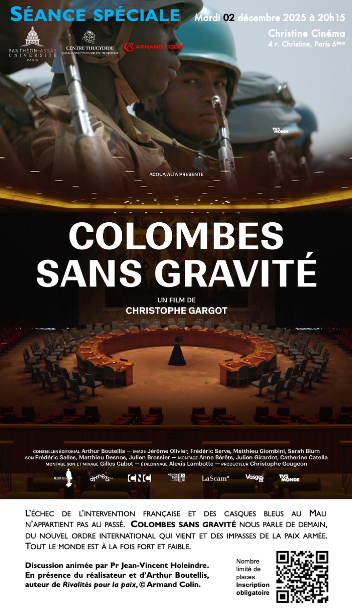 🎬 Projection : 𝐶𝑜𝑙𝑜𝑚𝑏𝑒𝑠 𝑠𝑎𝑛𝑠 𝑔𝑟𝑎𝑣𝑖𝑡𝑒́